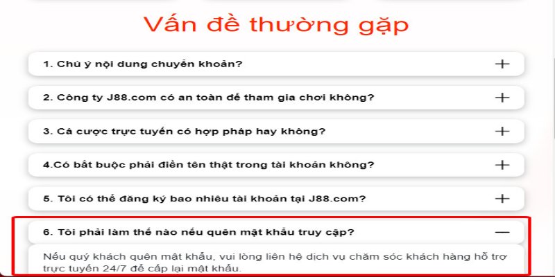 Liên hệ qua chatbox trực tuyến để lấy lại mật khẩu